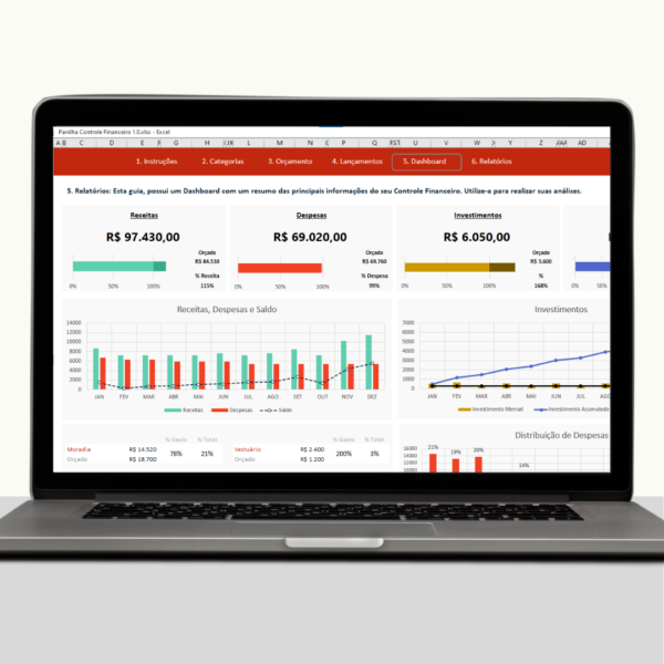 Planilha Completa para Controle
  Financeiro Pessoal e Empresarial